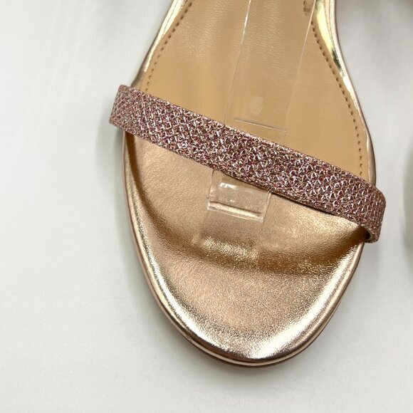 Jewel Badgley Mischka Womens Size 5.5 Pink Sparkly Dress Sandals Heels Shoes‎ - Picture 5 of 13